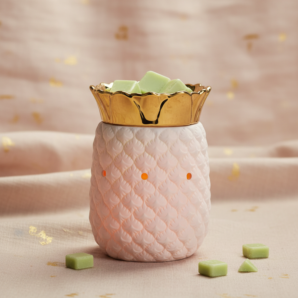 Blush Pineapple Wax Warmer - Linen