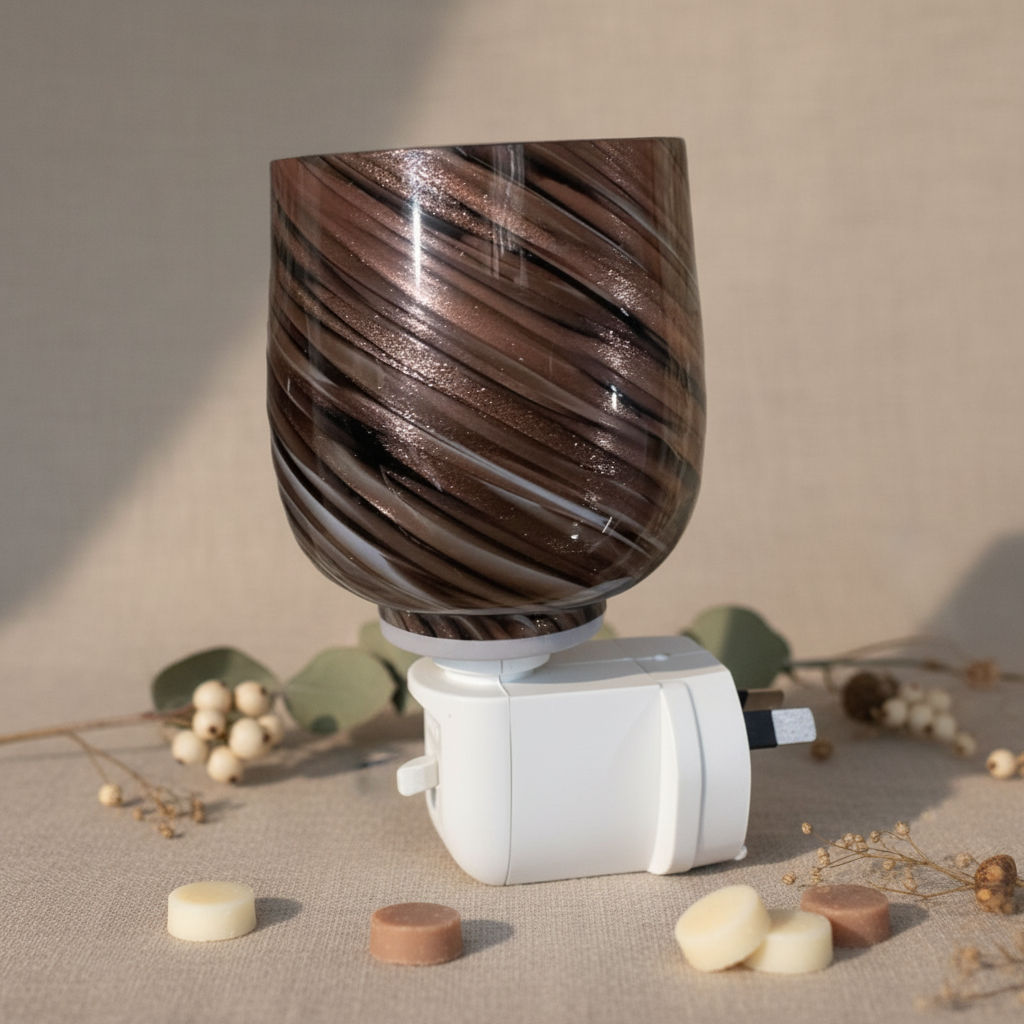 Dark Swirl Wax Warmer - No Logo