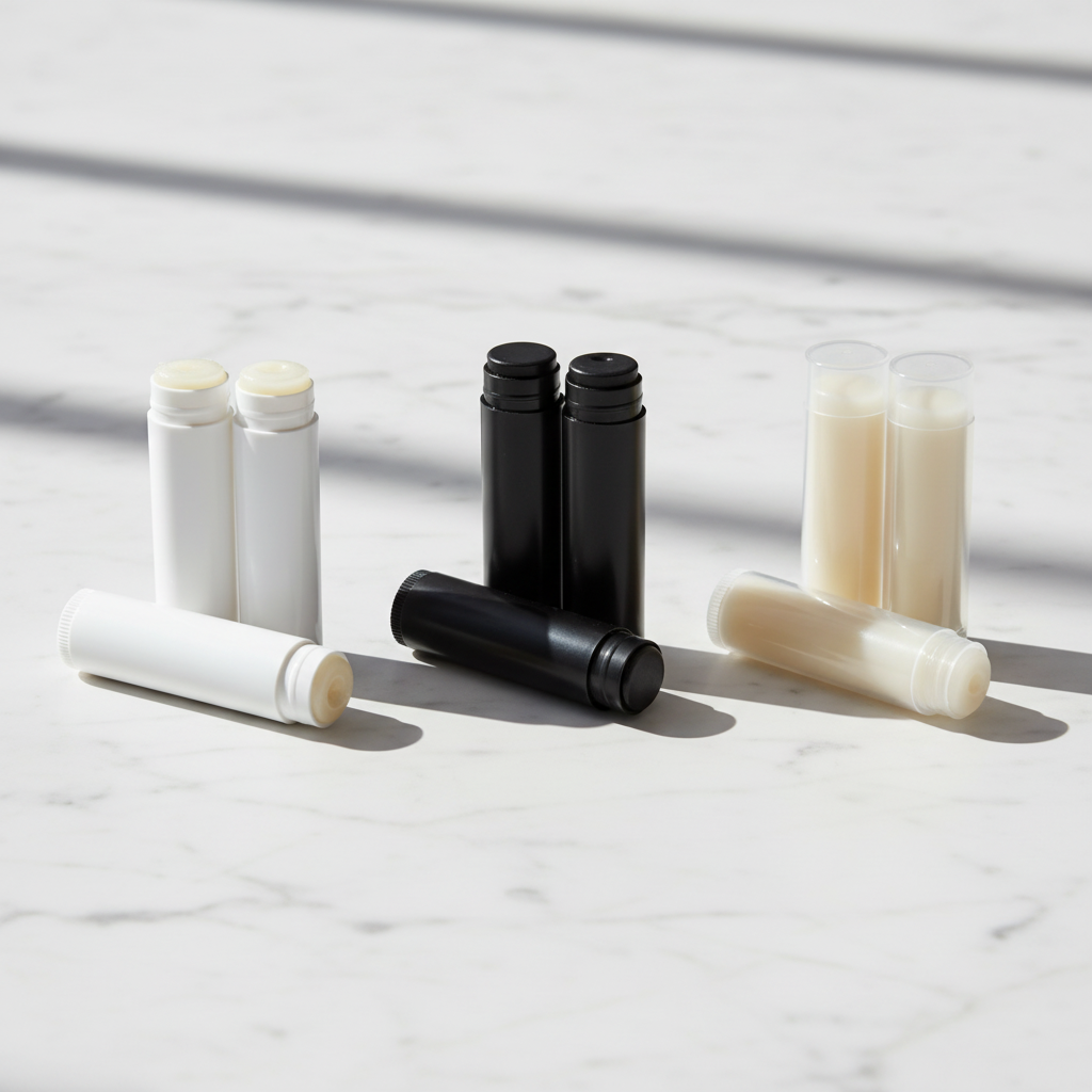Lip Balm Tubes White Black Clear – Solarity Co