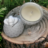 White Pineapple Candle - Vanilla Caramel