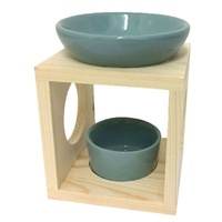 Timber Style Oil Burner - Teal