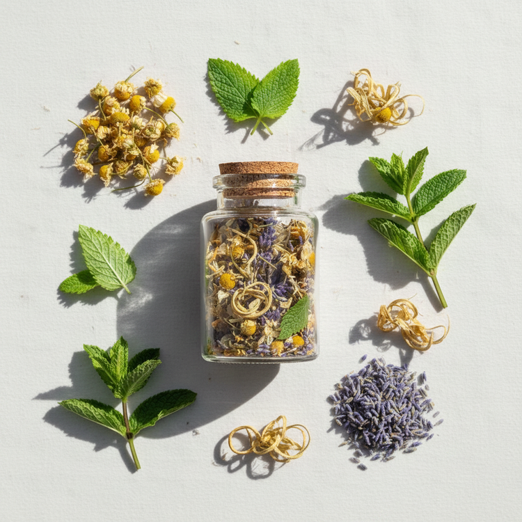 Solarity Co Botanical Flat Lay