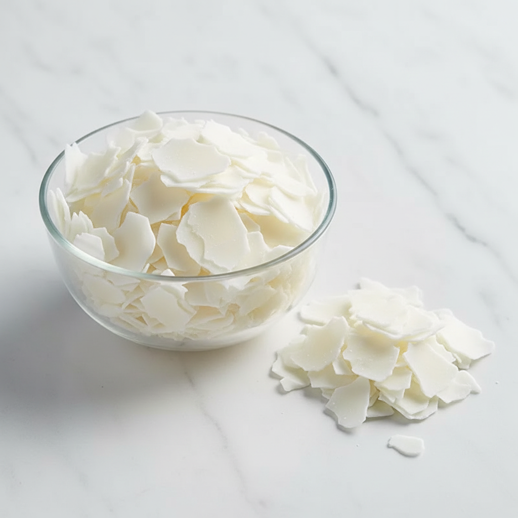 Flat soy wax flakes product photo