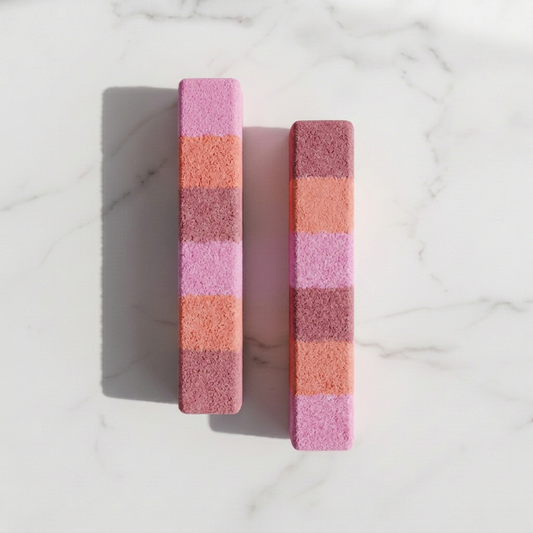 Pink and coral bath bars