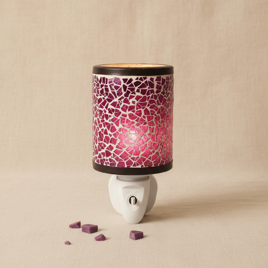 Purple Mosaic Plug-In Warmer - Linen