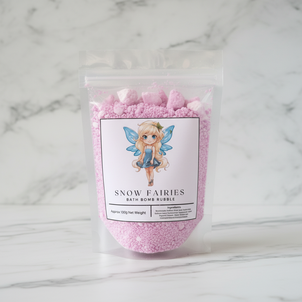 Snow Fairies pouch with preserved contents