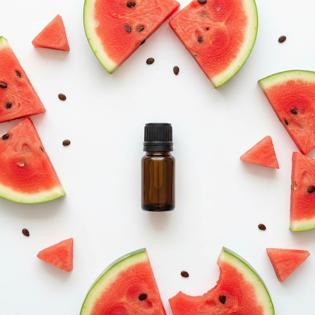 Watermelon Flavouring Oil Flat Lay